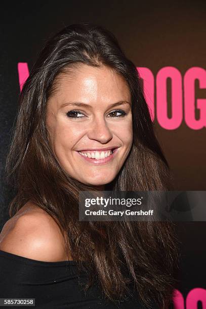 Model/actress Dominique Piek attends the "War Dogs" New York premiere at The Metrograph Theatre on August 3, 2016 in New York City.