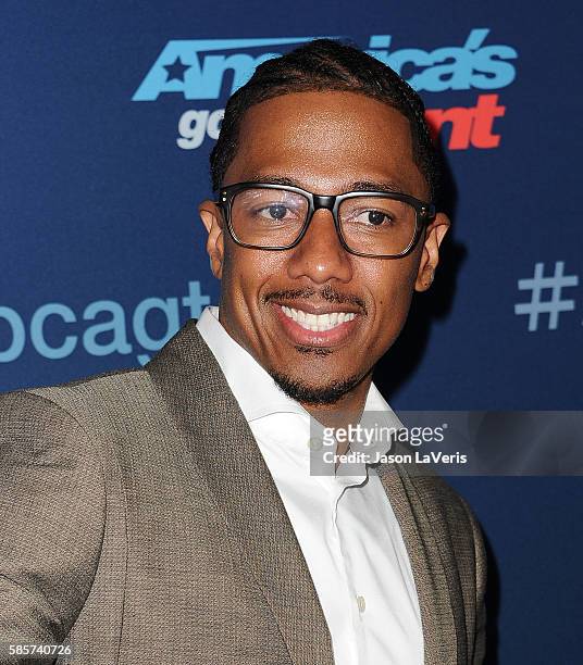 Nick Cannon attends NBC's "America's Got Talent" season 11 live show at Dolby Theatre on August 2, 2016 in Hollywood, California.