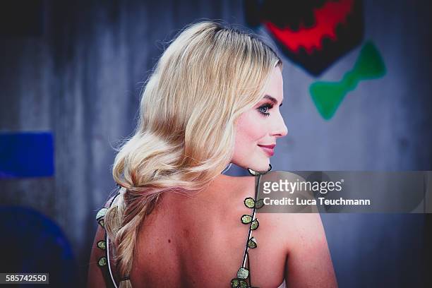 Margot Robbie attends the European Premiere of "Suicide Squad" at Odeon Leicester Square on August 3, 2016 in London, England.