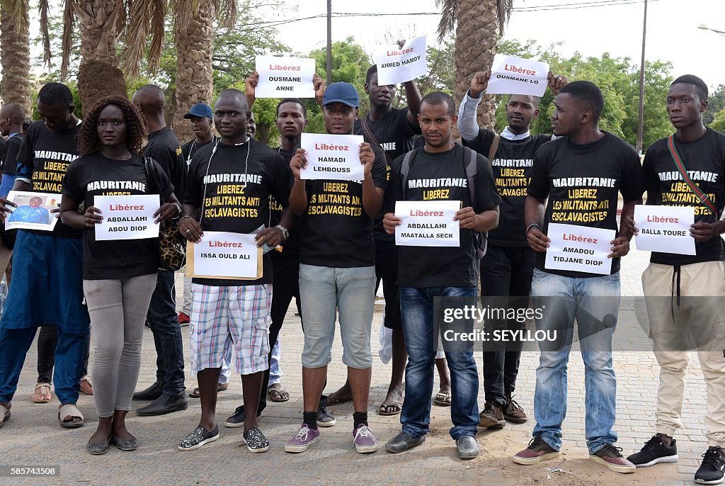 SENEGAL-MAURITANIA-SLAVERY-DEMO