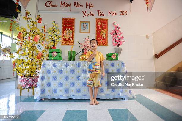 Peace Village ward at Tu Du Hospital in Ho Chi Minh City, Vietnam is home for children with disabilities believed to be caused by Agent Orange, the...