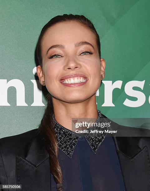 Actress Stephanie Corneliussen attends the 2016 Summer TCA Tour - NBCUniversal Press Tour at the Beverly Hilton Hotel on August 3, 2016 in Beverly...