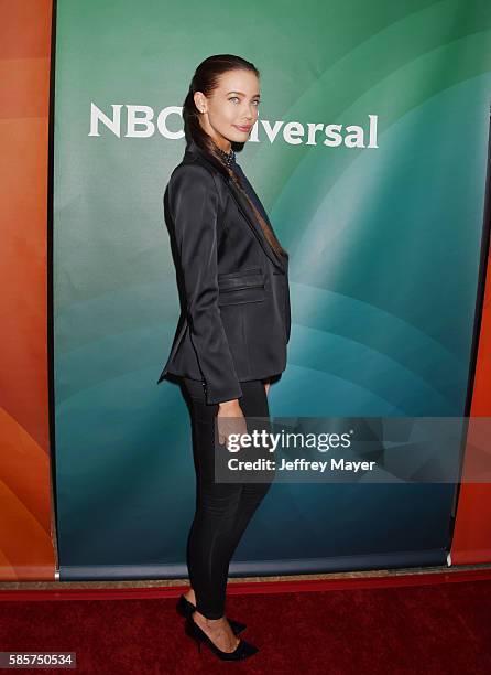 Actress Stephanie Corneliussen attends the 2016 Summer TCA Tour - NBCUniversal Press Tour at the Beverly Hilton Hotel on August 3, 2016 in Beverly...