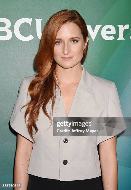 Actress Grace Gummer attends the 2016 Summer TCA Tour - NBCUniversal Press Tour at the Beverly Hilton Hotel on August 3, 2016 in Beverly Hills,...