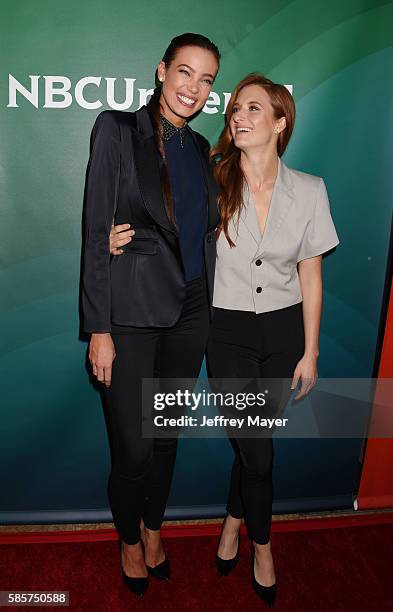 Actresses Stephanie Corneliussen and Grace Gummer attend the 2016 Summer TCA Tour - NBCUniversal Press Tour at the Beverly Hilton Hotel on August 3,...