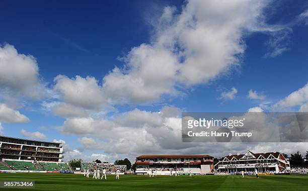 General view of play during Day One of the Specsavers County Championship Division One match between Somerset and Durham at The Cooper Associates...