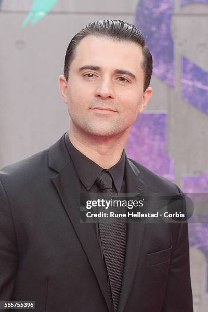 Darius Campbell attends the European Premiere of "Suicide Squad" at Odeon Leicester Square on August 3, 2016 in London, England.