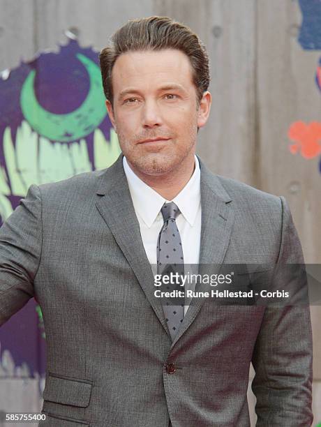 Ben Affleck attends the European Premiere of "Suicide Squad" at Odeon Leicester Square on August 3, 2016 in London, England.