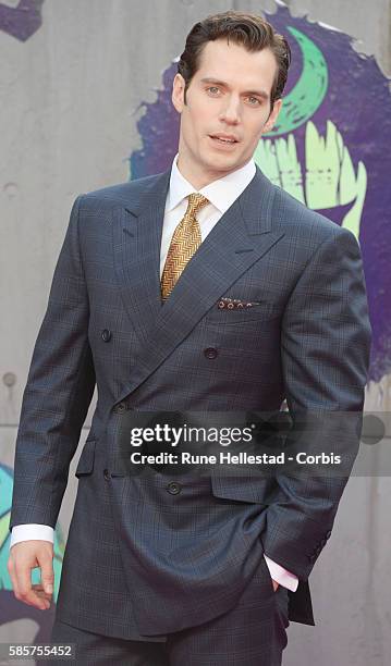 Henry Cavill attends the European Premiere of "Suicide Squad" at Odeon Leicester Square on August 3, 2016 in London, England.