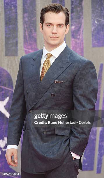 Henry Cavill attends the European Premiere of "Suicide Squad" at Odeon Leicester Square on August 3, 2016 in London, England.