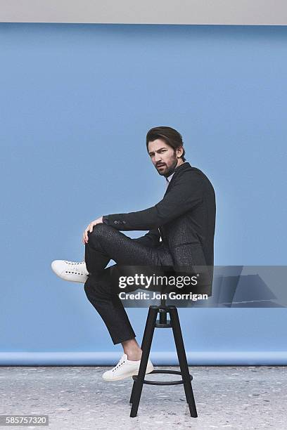 Actor, musician, and singer-songwriter Michiel Huisman is photographed for Esquire on February 20, 2016 in London, England.