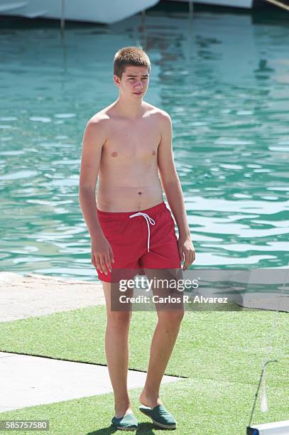 Juan Valentin Urdangarin is seen at Calanova Nautic Club on August 4, 2016 in Palma de Mallorca, Spain.