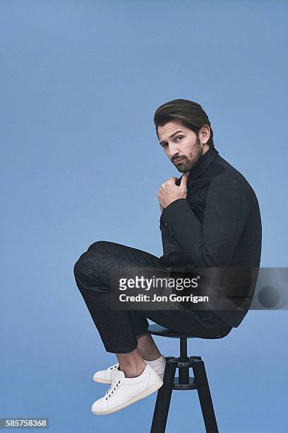 Actor, musician, and singer-songwriter Michiel Huisman is photographed for Esquire on February 20, 2016 in London, England.