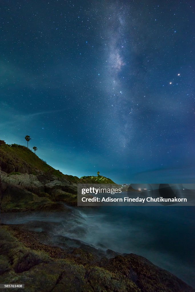 Milky Way galaxy at Promthep cape ,Phuket
