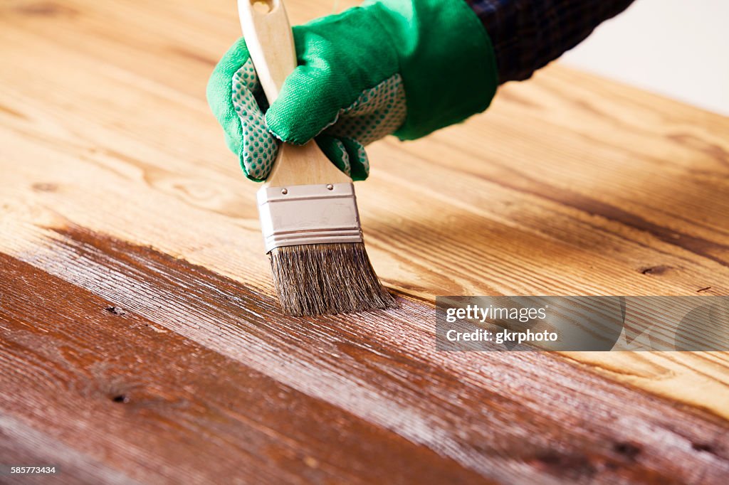 Painting and wood preservation