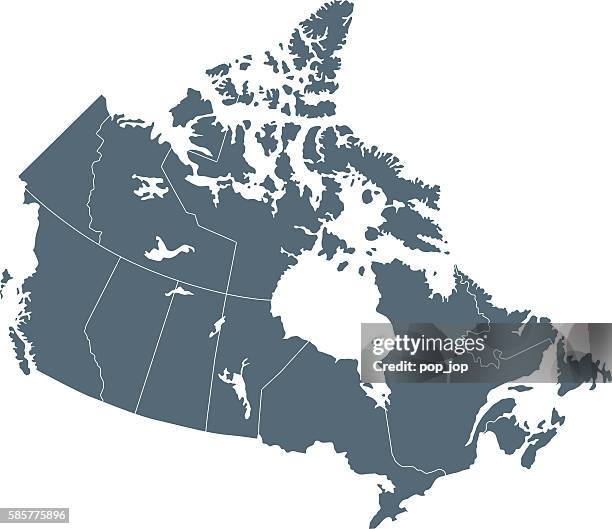 canada map - vancouver canada stock illustrations