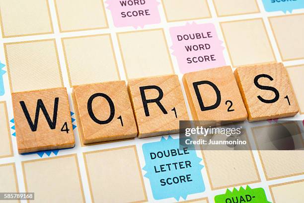 words - scrabble stockfoto's en -beelden