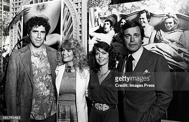 Elliott Gould, Dyan Cannon, Natalie Wood and Robert Wagner circa 1980 in Los Angeles, California.