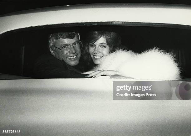 Phyllis George and John Y. Brown Jr. Engagement circa 1979 in New York City.