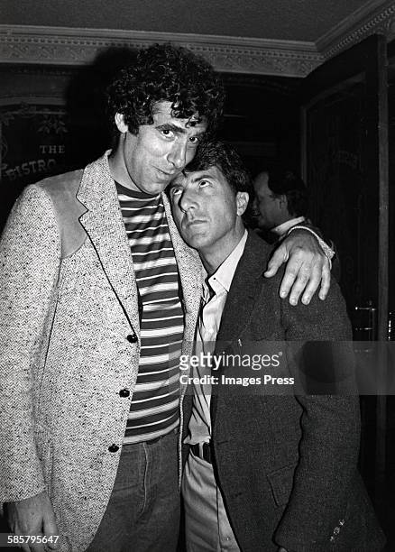 Elliott Gould and Dustin Hoffman circa 1979 in New York City.