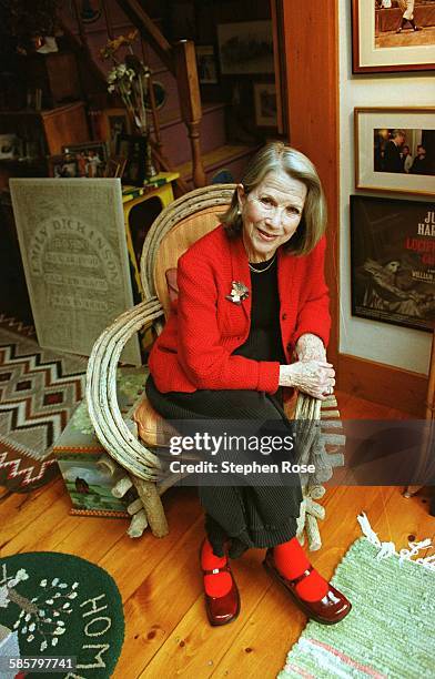 American actress Julie Harris at her home in West Chatham, Massachusetts, 16th January 2001.