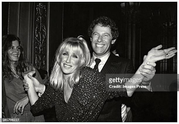Suzanne Somers and husband Alan Hamel at Studio 54 circa 1978 in New York City.