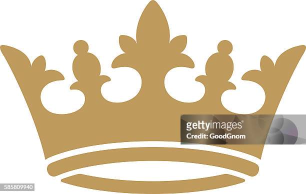 illustrazioni stock, clip art, cartoni animati e icone di tendenza di icona di corona  - corona reale