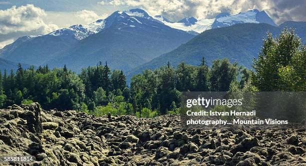 lava beds in nisgaa provincial park - terrace british columbia stock pictures, royalty-free photos & images