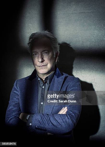Actor Alan Rickman is photographed for Empire magazine on January 27, 2015 in London, England.