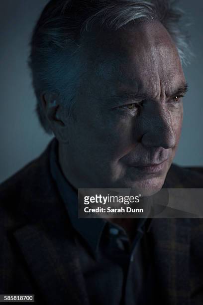 Actor Alan Rickman is photographed for Empire magazine on January 27, 2015 in London, England.