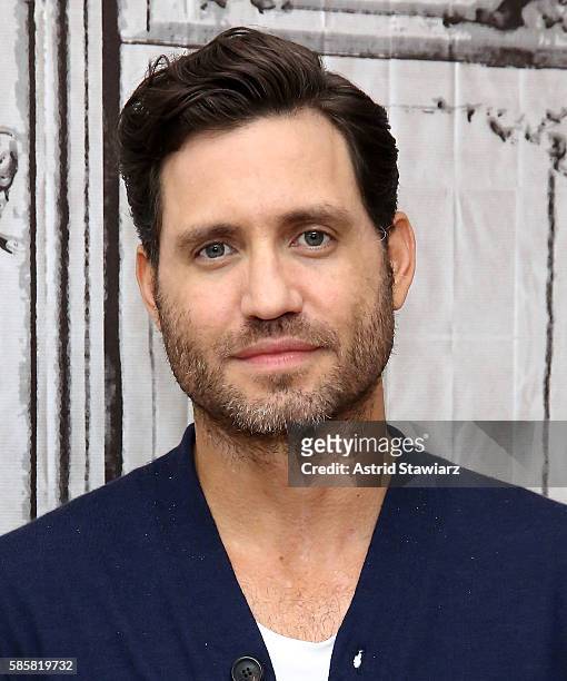 Actor Edgar Ramirez attends AOL Build presents to discuss his new movie "Hands Of Stone" at AOL HQ on August 4, 2016 in New York City.
