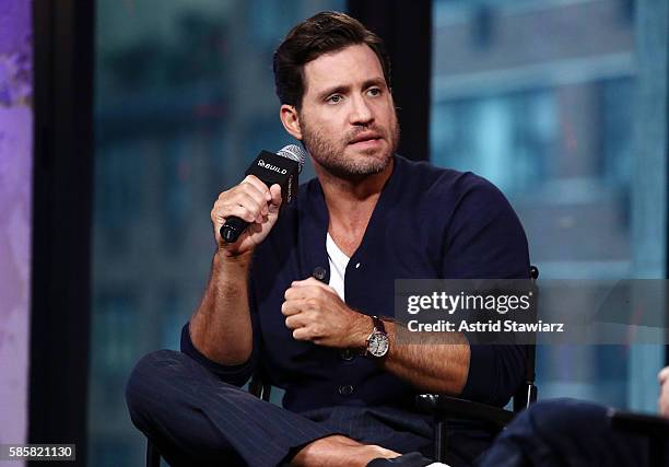 Actor Edgar Ramirez attends AOL Build presents to discuss his new movie "Hands Of Stone" at AOL HQ on August 4, 2016 in New York City.