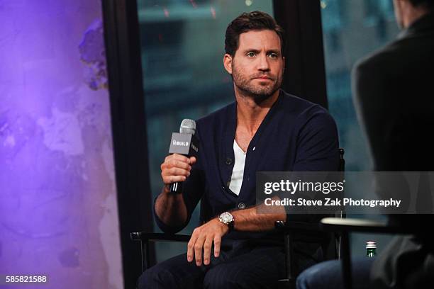 Actor Edgar Ramirez discusses his new movie "Hands Of Stone" at AOL Build at AOL HQ on August 4, 2016 in New York City.