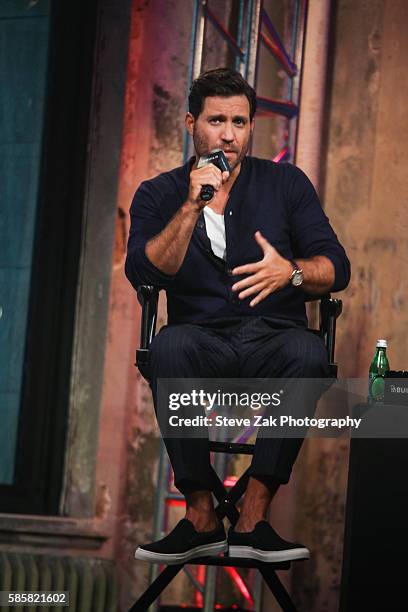 Actor Edgar Ramirez discusses his new movie "Hands Of Stone" at AOL Build at AOL HQ on August 4, 2016 in New York City.