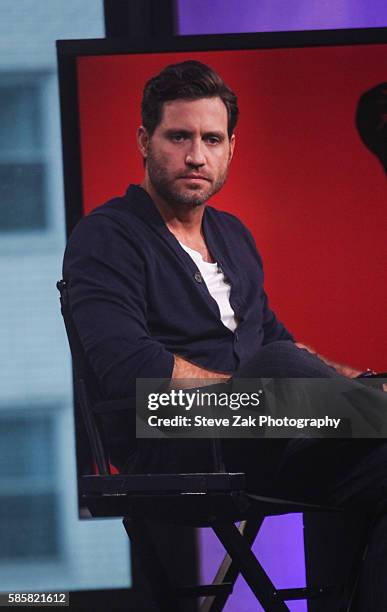 Actor Edgar Ramirez discusses his new movie "Hands Of Stone" at AOL Build at AOL HQ on August 4, 2016 in New York City.