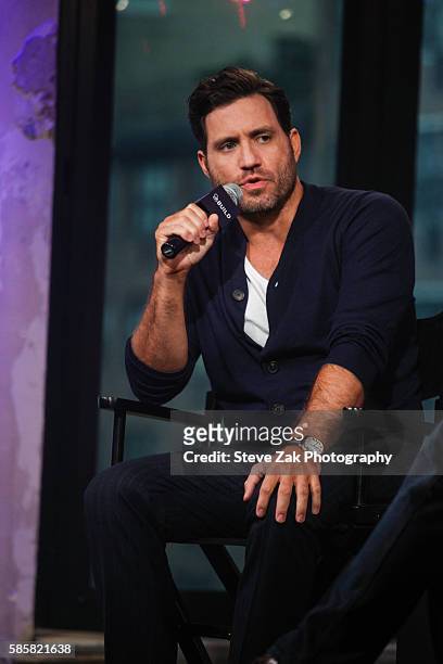 Actor Edgar Ramirez discusses his new movie "Hands Of Stone" at AOL Build at AOL HQ on August 4, 2016 in New York City.