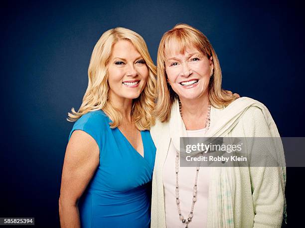Barbara Niven and Diane Ladd are photographed at the Hallmark Channel Summer 2016 TCA's on July 27, 2016 in Los Angeles, California.