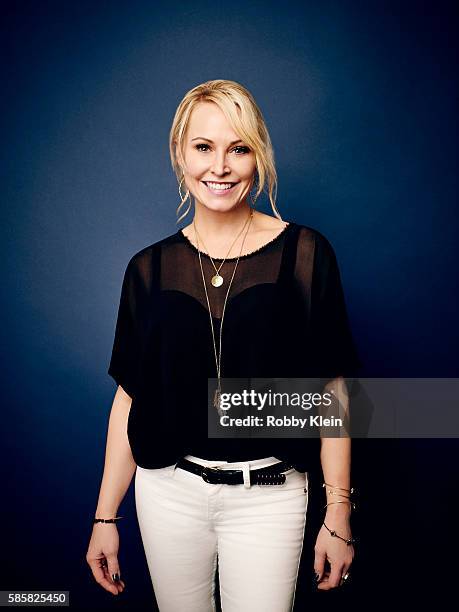 Josie Bissett is photographed at the Hallmark Channel Summer 2016 TCA's on July 27, 2016 in Los Angeles, California.