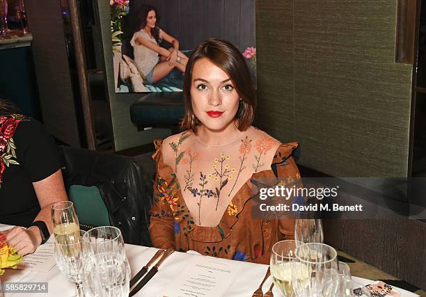 Ella Catliff attends the Thomas Sabo launch dinner where Frankie Bridge was announced as the new UK & Ireland Brand Ambassador at Sexy Fish on August...