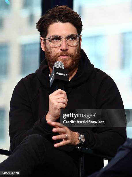 Actor Adam Pally attends AOL Build to discuss his new comedy "Joshy" at AOL HQ on August 4, 2016 in New York City.