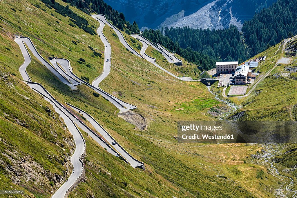 Italy, South Tyrol, Vinschgau, Passo desso Stelvio, Mountain pass