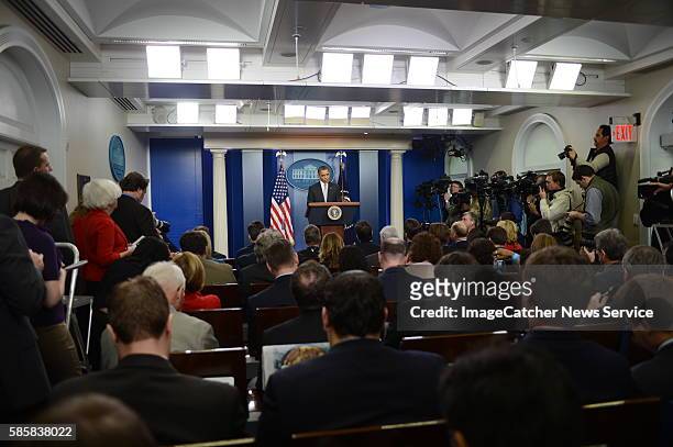 The White House- Washington DC President will delivers a statement in the Brady Press Briefing Room about the policy process the Administration will...