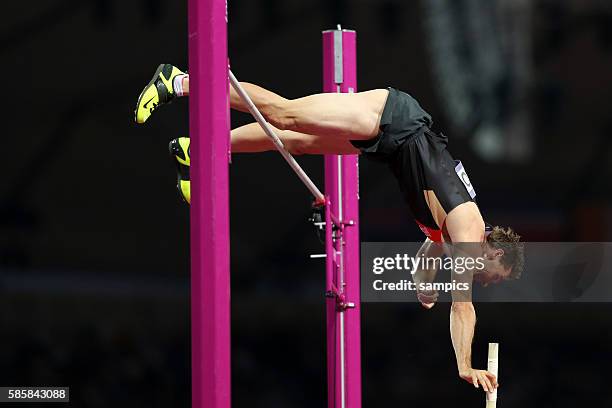 Stabhochsprung Pole Vault Silber für Bjoern Otto GER Athletics Leichtathletik Olympische Sommerspiele in London 2012 Olympia olympic summer games...