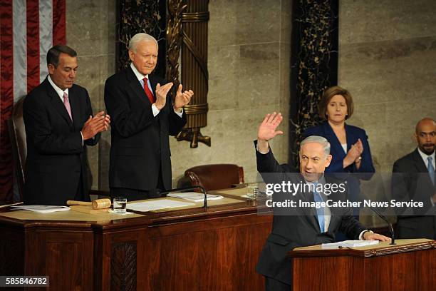 Capitol- Washington DC Israeli Prime Minister Benjamin Netanyahu gives his controversial speech to Congress . Netanyahu's address, his third to a...