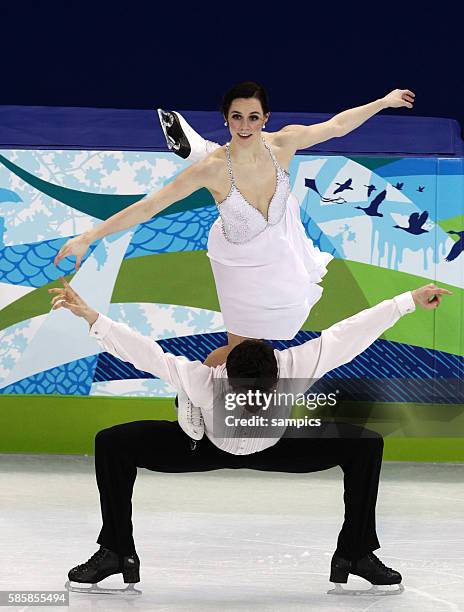 Goldmedaillengewinner Tessa Virtue und Scott Moir Olympische Winterspiele 2010 in Vancouver Eiskunstlauf : Eistanz Kur Olympic Winter Games 2010 :...