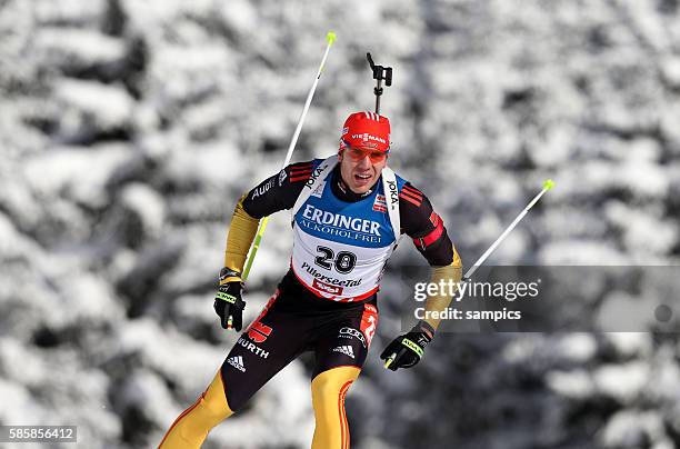 Arnd Peiffer GER Biathlon Weltcuo in Hochfilzen Saison 2012 / 2013 Sprint Männer Herren