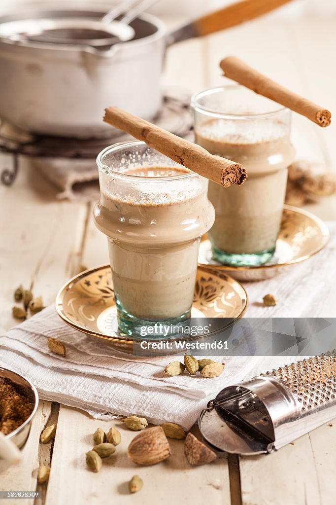 Indian chai with spices