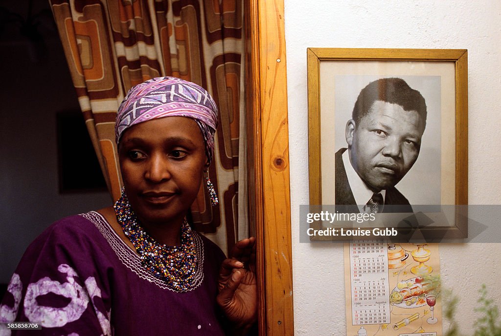 Winnie Mandela in Her Own Home Against Orders