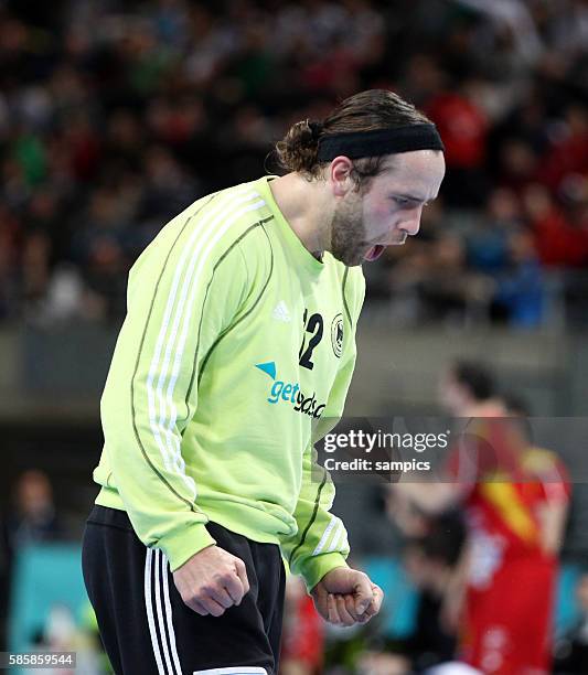 Silvio Heinevetter Handball Männer Weltmeisterschaft Achtelfinale : Deutschland - Mazedonien mens handball worldchampionchip last sixteen: Germany -...