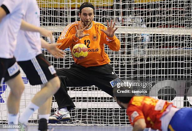 Silvio Heinevetter Handball Männer Weltmeisterschaft Viertelfinale : Spanien - Deutschland mens ihf handball worldchampionchip quarterfinal Spain -...